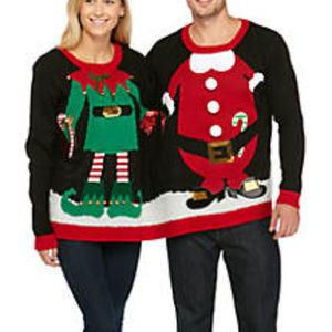 🆕️Elf/Santa Double Christmas Sweater